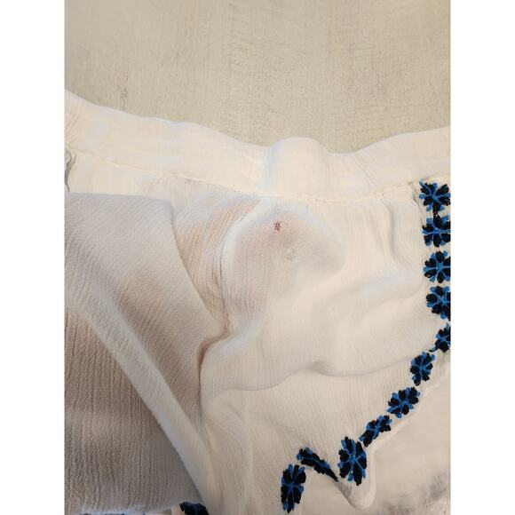 RAGA White Embroidered Shorts Women SZ Large - Picture 5 of 10